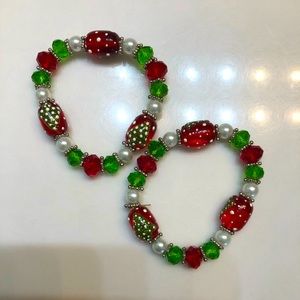 Beaded Christmas Bracelets